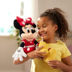 Disney Store Peluche Minnie Mouse Rouge De Taille Moyenne