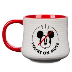 Disney Store Mug Mickey "YOU'RE ON MUTE" -Disney Collector Promos Boutique 465032894377 2
