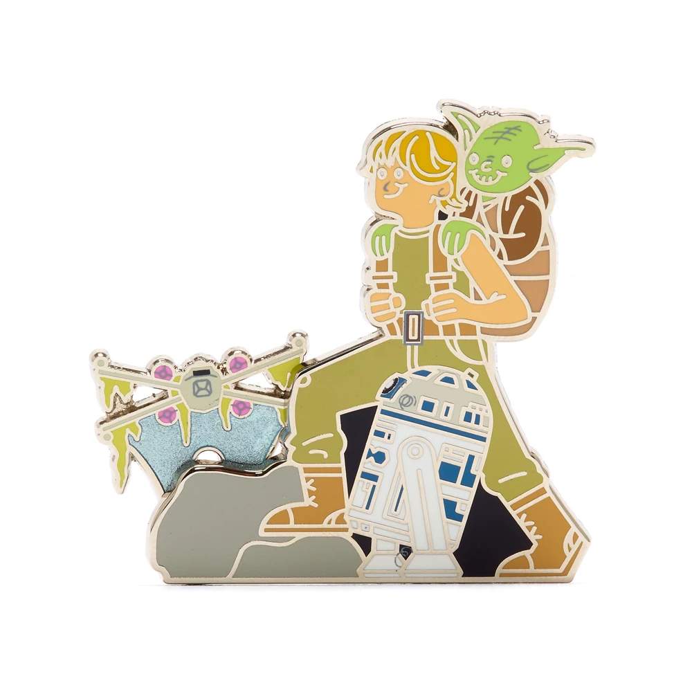 Disney Store Pin's Luke Skywalker Et Ses Amis, Star Wars 1 Disney Store Pin's Luke Skywalker Et Ses Amis, Star Wars