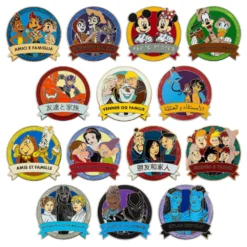 Disney One Family Ensemble De Pin's Mystère "Friends And Family" Multilingue